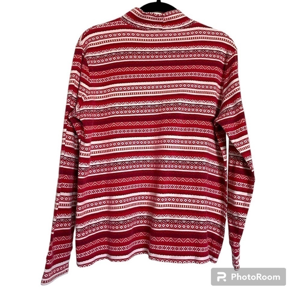 Land’s End Holiday Printed Turtleneck | M - Picture 2 of 5
